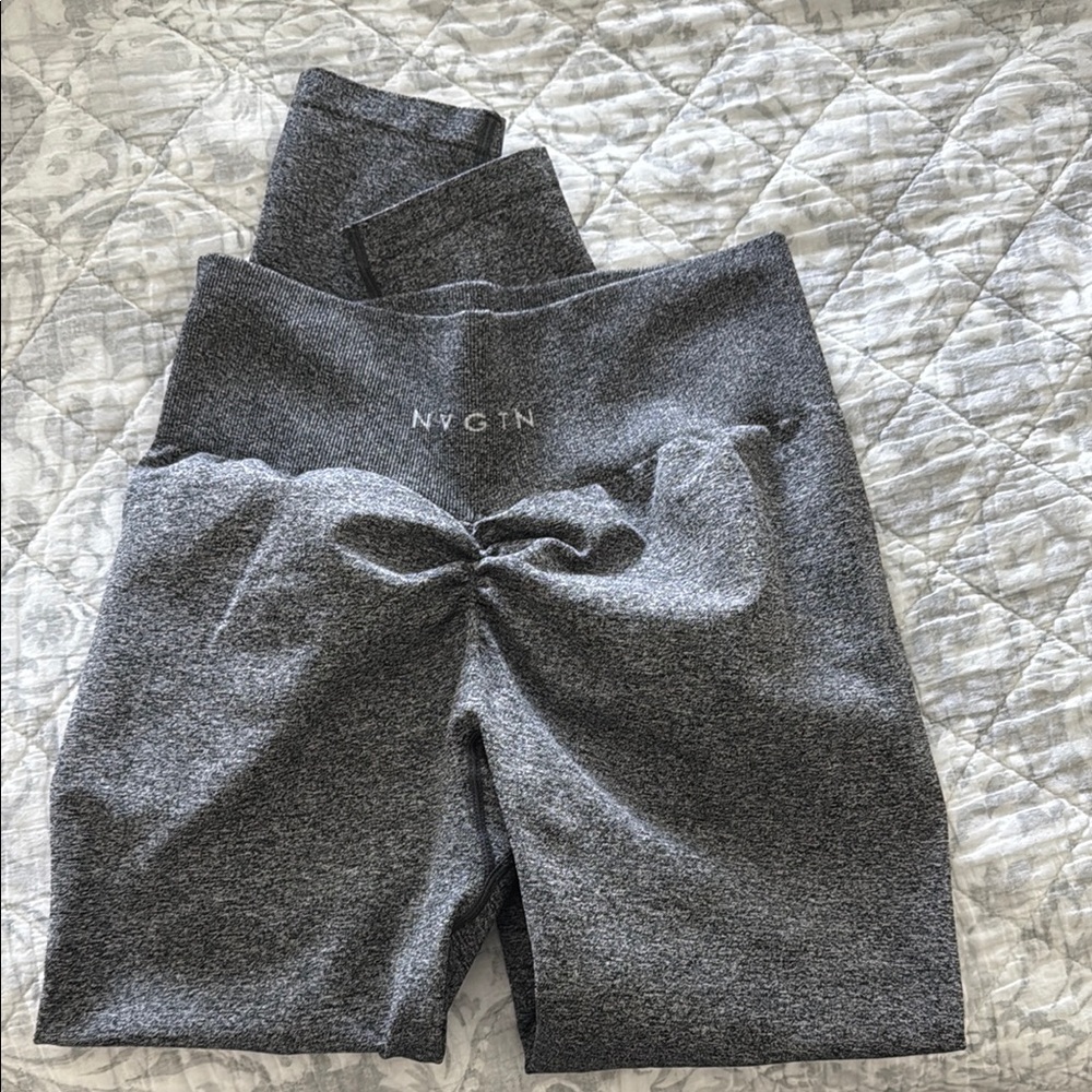 NVGTN Gray Scrunch Leggings